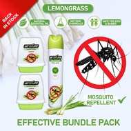 Aerofume Mosquito Repellent Lemon Grass Scented Gel (180g x 2) + Lemon Grass Room Spray (320ml x 1) Pewangi Serai Nyamuk