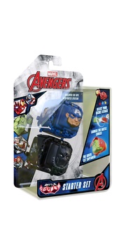 MARVEL Avengers Battle Cubes 2-Pack, Captain America VS Black Panther, Unleash Power, Launch Attack,