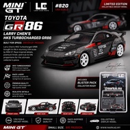 (STANDARD/BLISTER/CHASE) MINI GT 1/64 #820 TOYOTA GR86 LARRY CHEN'S HKS TURBOCHARGED GR86