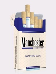 Rokok Import Manchester Sapphire Blue - 1 Slop Terlaris