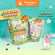 Olive Care Penghilang Bau Kotoran Kucing/Anjing PET ODOR REMOVAL Butiran Anti Bakteri & Tahan Lama