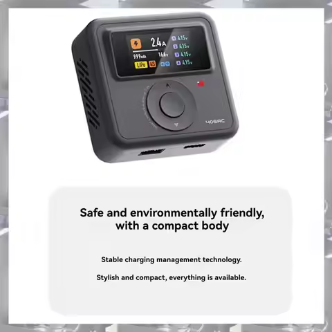 Hot Selling-405AC Gan 60W Smart Charger RC Model Battery Fast Charger For 1- 4S Life Lihv Lipo 1- 7S