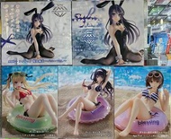 全新 Taito 景品 水泡系列 兔女郎 櫻島麻衣 水泡英梨梨 加藤惠 詩羽