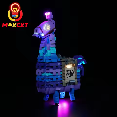 MAXCXT LED Light Set For LEGO 77071 Fortnite Supply Llama DIY Decorative Lamp Not Include Building B