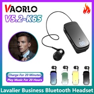K65 Clip-On Bluetooth Headset Talk Time 20 Hours Wireless Sport Business Earphone With Microphone Di