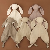 【Expert Recommended】 Soft Cotton Muslin Newborn Baby Sleeping Cuddling Dolls Kids Bunny Sleep Toy So