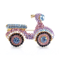 B134 - Vaspa Motorr Brooch Kerongsang Vaspa Motorr - Size  ( w x h )  :   48 mm  x  35 mm  - { 12g }