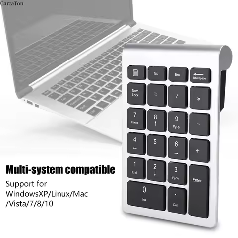 Numeric Keyboard Numeric Keypad RF304 22 Keys Numeric Keypad USB 2.4G Wireless Mini Keyboard with Re