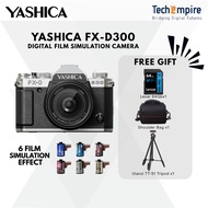 YASHICA FX-D 300 Digital Film Simulation Camera | One Camera Two World With 64GB Card , Shoulder Bag