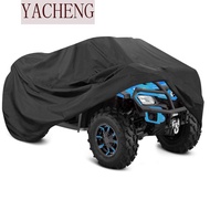 YACHENG ATV Cover, Heavy Duty Waterproof 4 Wheeler Quad Bike Storage Cover, Durable Windproof Black 
