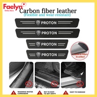 [4pc/set] Carbon Fiber Side Door Step Protector DIY Perodua Alza Axia Aruz Myvi Bezza Viva Accessories