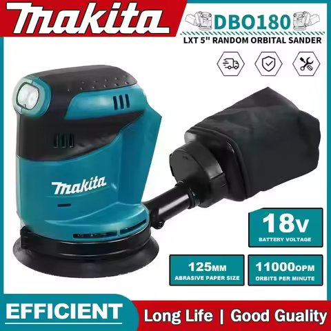 Makita DBO180Z 18V Brushless Cordless Rechargeable Disc Random Orbital Sander Woodworking Sanding Pu
