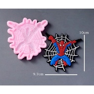 Spider-man & spider web silicone mold