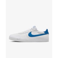 New Nike Court Shot Leather Shoes - White/ Blue (FQ8146-100)