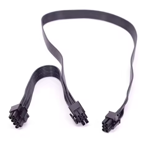 For Cooler Master V Series V850 V1000 V1200 Modular PCIe 6Pin to Dual 6+2Pin PCI express 8Pin Power 