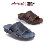Aerosoft (แอโร่ซอฟ) รองเท้าแตะผู้ชาย แบบสวม เพื่อสุขภาพ รุ่น SM3039