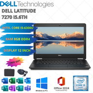 DELL LATITUDE 7270 SIAP PAKAI INTEL CORE I5 GEN 6 LAYAR 12 INCH SSD 256GB RAM 8GB WINDOWS 11 PRO