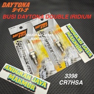 Spark Plug Daytona Ignimax Double Iridium 3398 CR7HSA Original Supra X Supra Fit Mio Soul Mio M3 Fin
