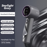 199-Speed Kipas Mini Fan Rechargeable Handheld Turbo Fan Cooling Fan Cooler Portable Bladeless New U