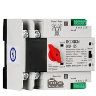 Din Rail 2P 3P 4P ATS แบบ Dual Power สวิทช์เลือกอย่างต่อเนื่องเครื่องกำเนิดไฟฟ้า63A 100A 125A เบรกเก