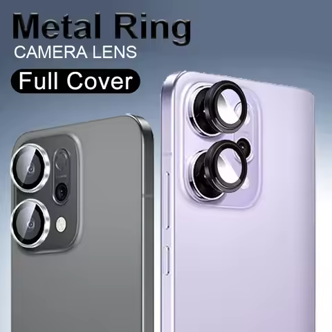 2Pcs Metal Lens Protector Glass For Oppo Reno14 Reno14F Reno14Pro 5G Back Camera Lens Protection Fil