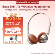 Baseus Bass BH1 Air Wireless Headphones 80Hrs Playtime ENC Noise Cancelling 90g Light Bluetooth 6.0