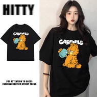 HITTY woman CARFIELD printed tshirt woman t shirt oversize korean style woman baju wanita baggy shir