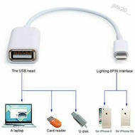 jjlife20__ For Apple Interface Male to USB Female OTG Adapter Cable for Apple iPhone 5 5s 6 6s Plus 