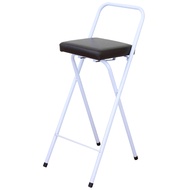 [特價]【頂堅】鋼管(厚型沙發皮革椅座)高腳折疊椅/吧台椅/櫃台椅/餐椅-三色白色