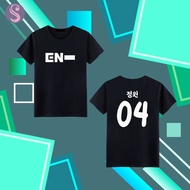 T-Shirt Kpop Enhypen Tshirt Korea Name Premium Quality Unisex Men Women T Shirt K-Pop ENHYPEN Heeseu