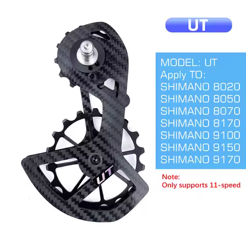LTWOO UT Bicycle Ceramic Bearing Carbon Fiber Jockey Pulley Wheel Set Rear Derailleurs Guide For 105