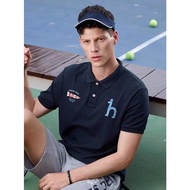 Hazzys Haggis Summer Men's Short Sleeve Printed polo Fashion Casual T-shirt