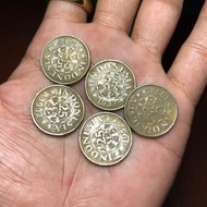 Koin Kuno 25 Sen Dipanegara 1952 Borongan 5 PCS