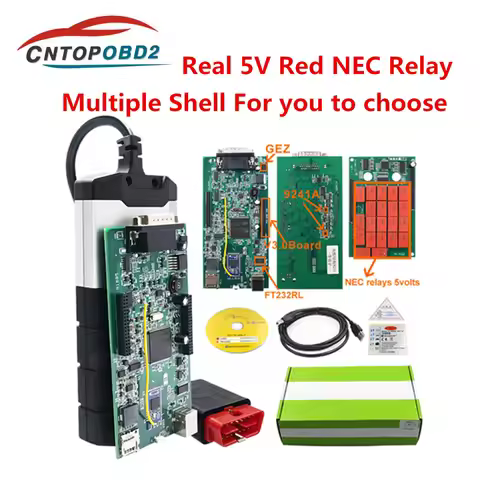 TCS Scanner Multidiag Pro Double Board Real 9241 NEC Relay V3.0/V9.0 PCB Car Diagnostic Interface 15