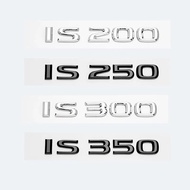 3D Chrome Glossy Black ABS Letters IS200 IS250 IS300 IS350 IS300h IS200t HYBRID Emblem For Lexus Car