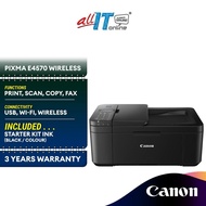 Canon PIXMA E4570 Wireless All-In-One Inkjet Printer with Fax and Automatic 2-sided Printer Replacement by E4270