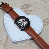 A Sport TIME 7 seven_friday mens watch for men metal dial leather strap decorative screw waterproof 