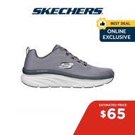 Skechers Online Exclusive Men Sport DLux Walker Meerno walking Shoes - 232364-GRY Air-Cooled Memory Foam Relaxed Fit
