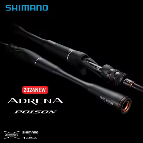 SHIMANO POISON ADRENA 2024 New 2 Section Supercast Spinning Casting Rod R/RF/F/FF Max Lure 56g X Rin