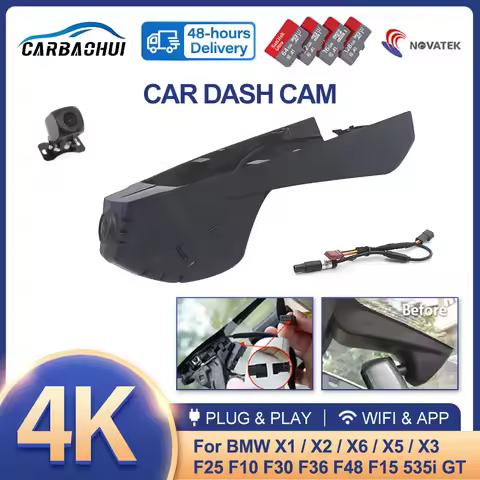 4K HD Wifi Car Dvr Dash Cam Camera For BMW X6 F16 X5 F15 X4 F26 X3 F25 X1 F48 For BMW 2 3 4 5 Series
