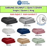 Quilt Cover Only Duvet Cover Comforter Cover Sarung Selimut Sahaja Single Queen King