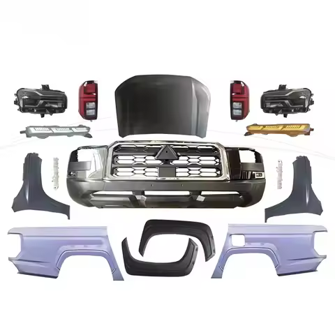 Facelift Conversion Bumper Kit Upgrade To 2024 Style Mod Parts For Mitsubishi Triton L200 2019-2023