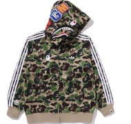 BAPE x Adidas 迷彩鯊魚連帽外套