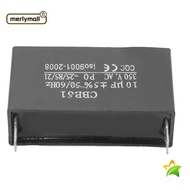 MERLYMALL CBB61 Capacitor, 50/60Hz 350VAC Fan Motor Starting Capacitor, Durable 10UF 2-Pin ±5% Motor