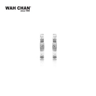 WAH CHAN 9K White Gold Earrings (EK01821)