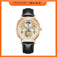 Buzz   Germany Jam  Tangan Lelaki Men's Leather Automatic Watch BZ-3005