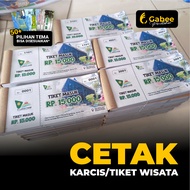 Custom TOURIST TICKET Printing - FULL COLOR - 100 pcs Pack - FAST & CHEAP