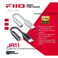 FiiO Jade Audio JA11 HiFi DAC Dongle and Earphone Amplifier Portable: USB C to 3.5mm - Headphone DAC