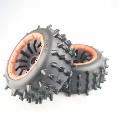 Nipple Hard Knoby Tires Wheels Front Rear For Hpi Rovan Km Baja 5b DBXL LOSI 5IVE T 5T 186mm X 83mm 