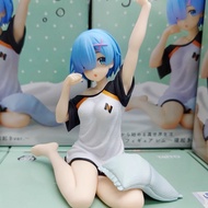 โมเดล Re: Zero Rem (Get Up in the Morning Ver.) 10cm Sportswear Reset Life of Another World Adifferent World from Zero PVC Figure Packed in Box Model Natsuki Subaru